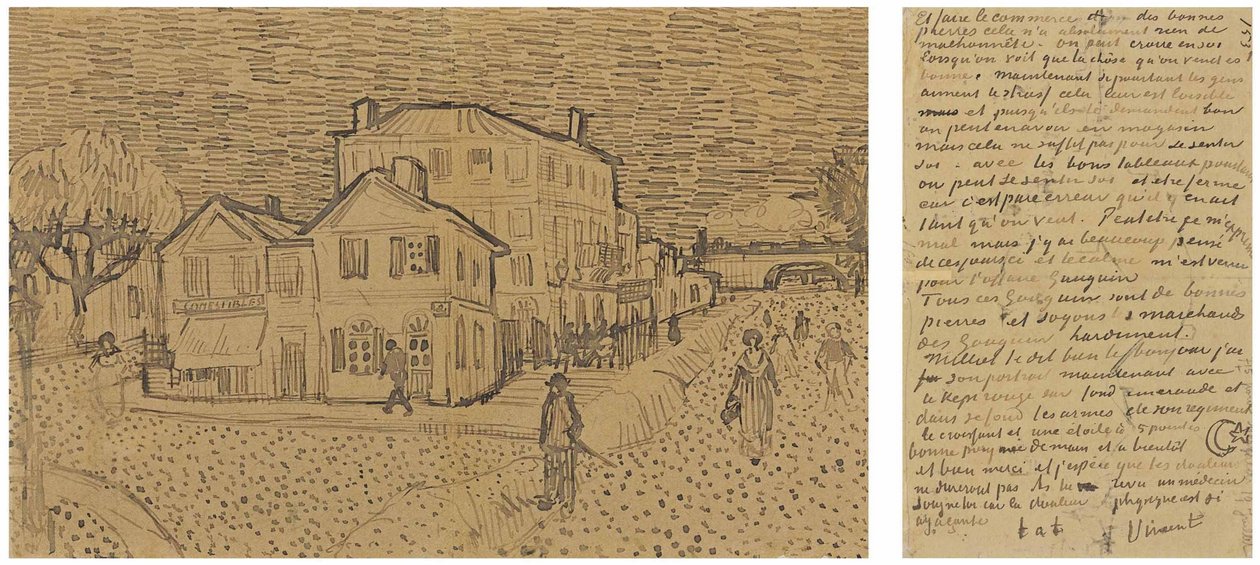 The Yellow House The street, Letter to Theo from Arles, Saturday, 29 September 1888 by Vincent van Gogh