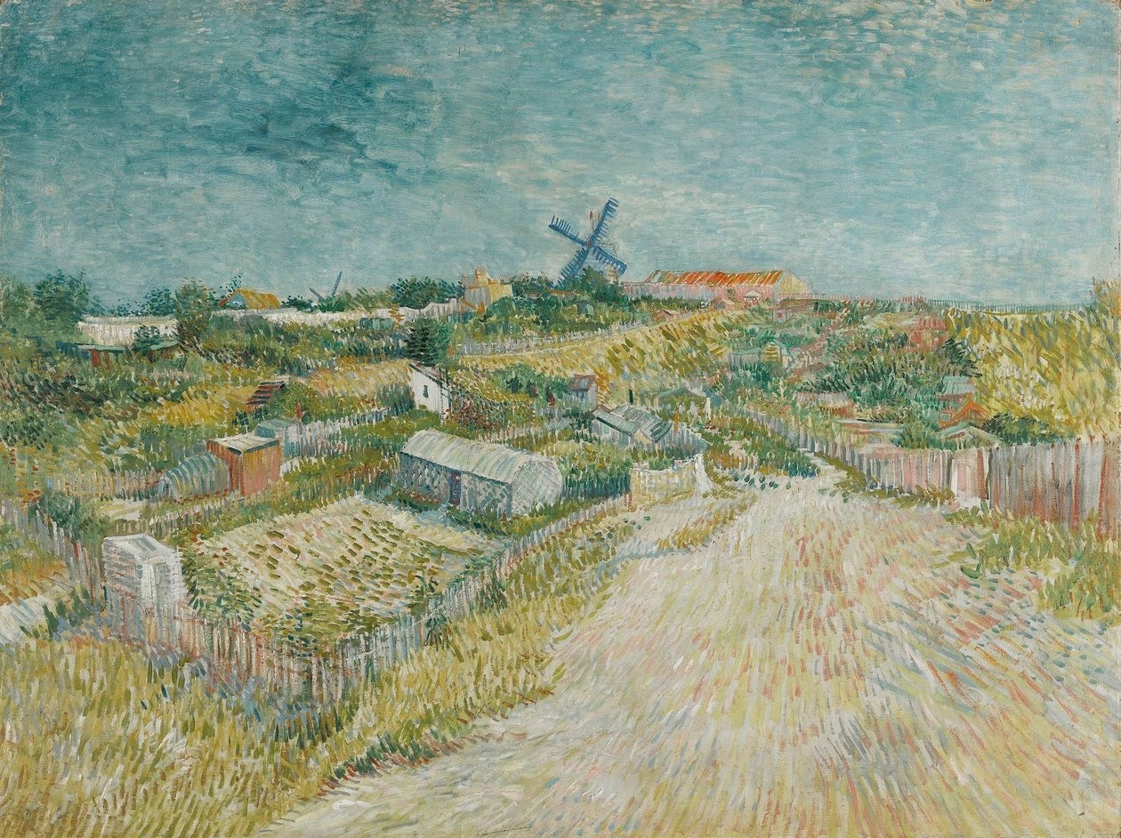 Vegetable Gardens in Montmartre by Vincent van Gogh