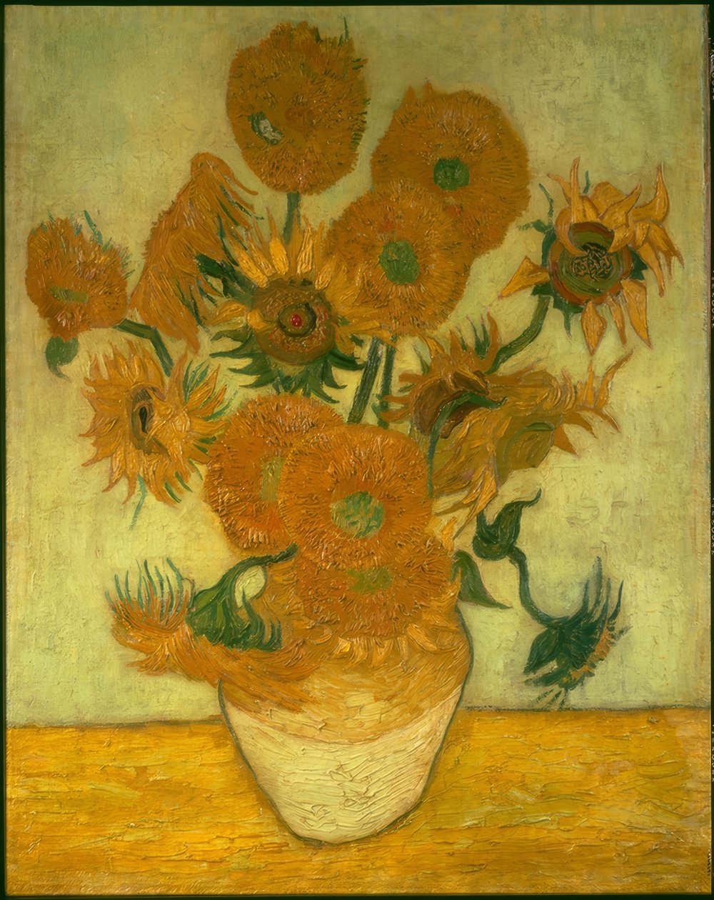 Fourteen Sunflowers in a Vase by Vincent van Gogh