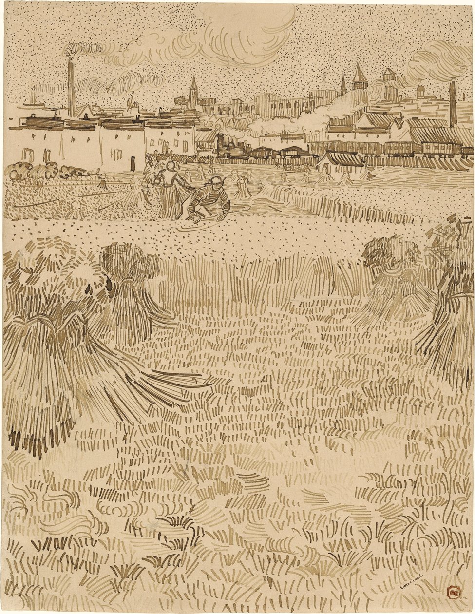 Arles. View from the Wheatfields by Vincent van Gogh