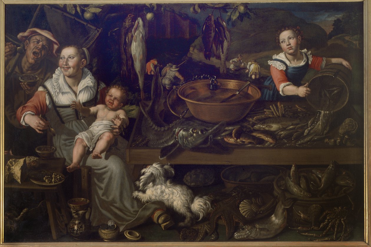 Fishmongers by Vincenzo Campi: Buy fine art print