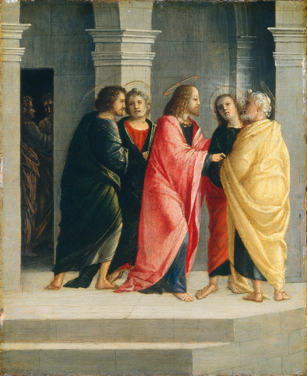 Christ Instructing Peter and John to Prepare for the Passover by Vincenzo Civerchio