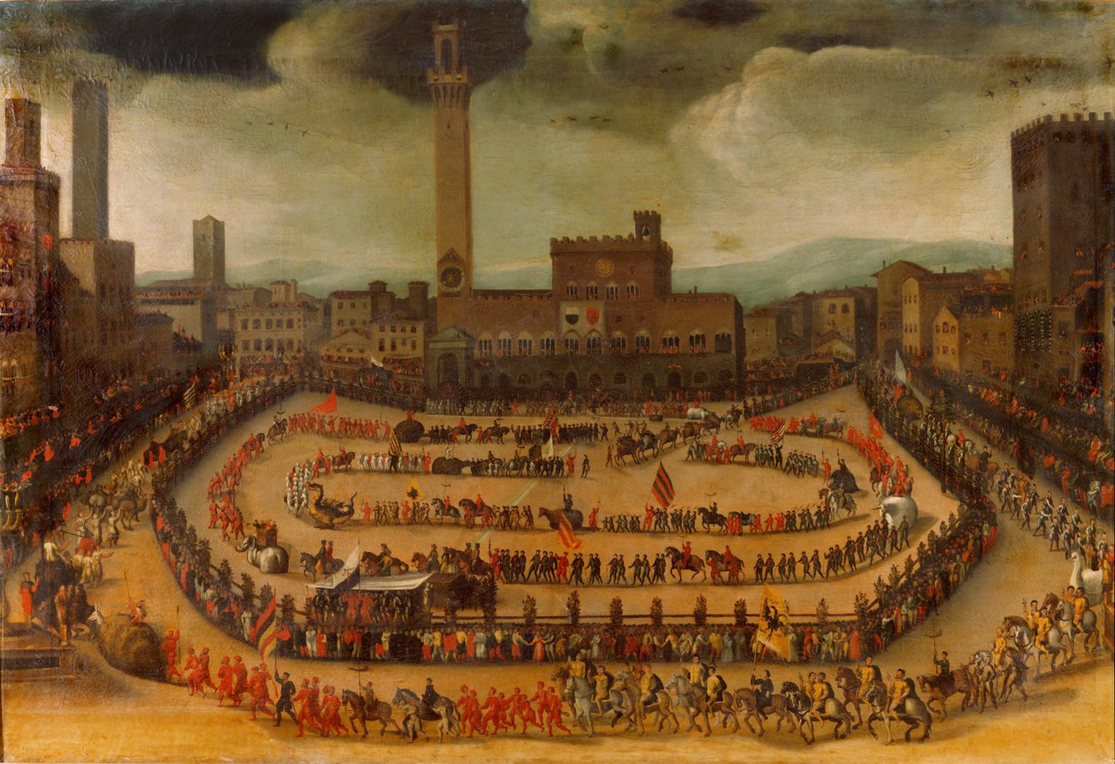 Procession of the Town-Districts of Siena by Vincenzo Rustici