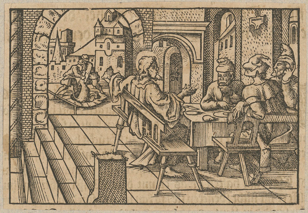 Christ at the Table with Tax Collectors and Sinners by Virgil Solis