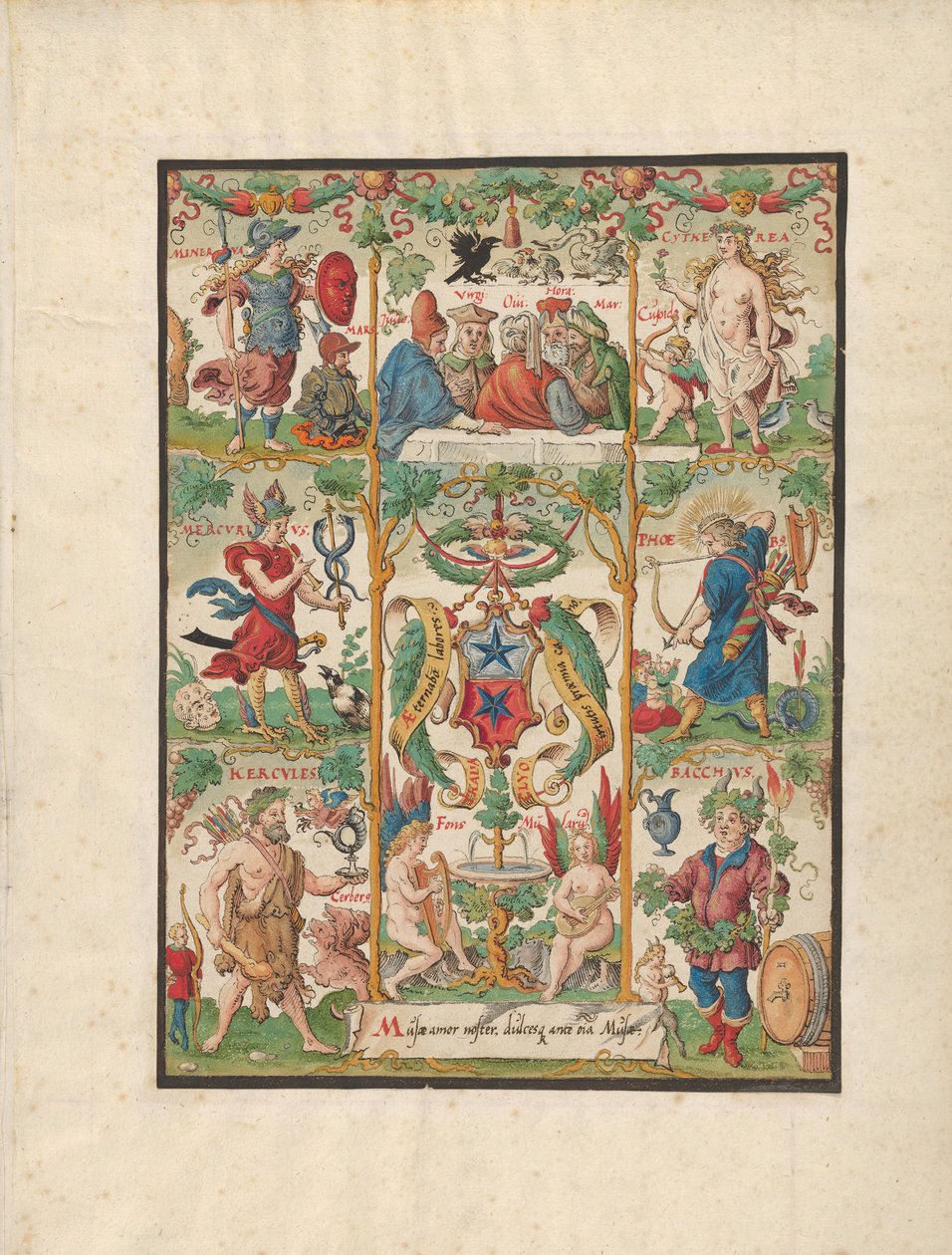 Classical Allegory with the Arms of the Ochsenfelder by Virgil Solis
