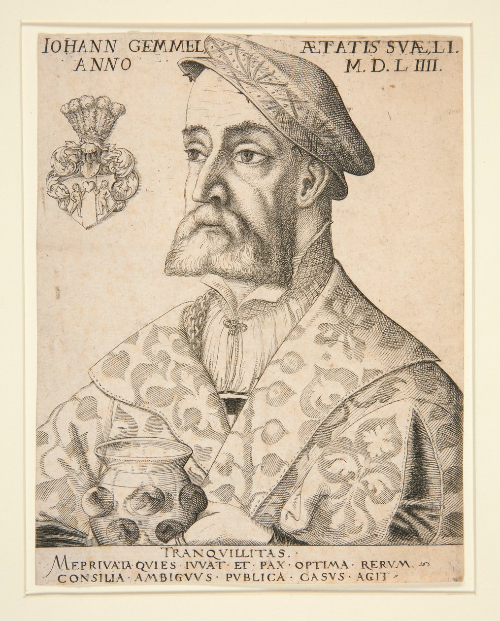 Portrait of Joannes Gemmel by Virgil Solis