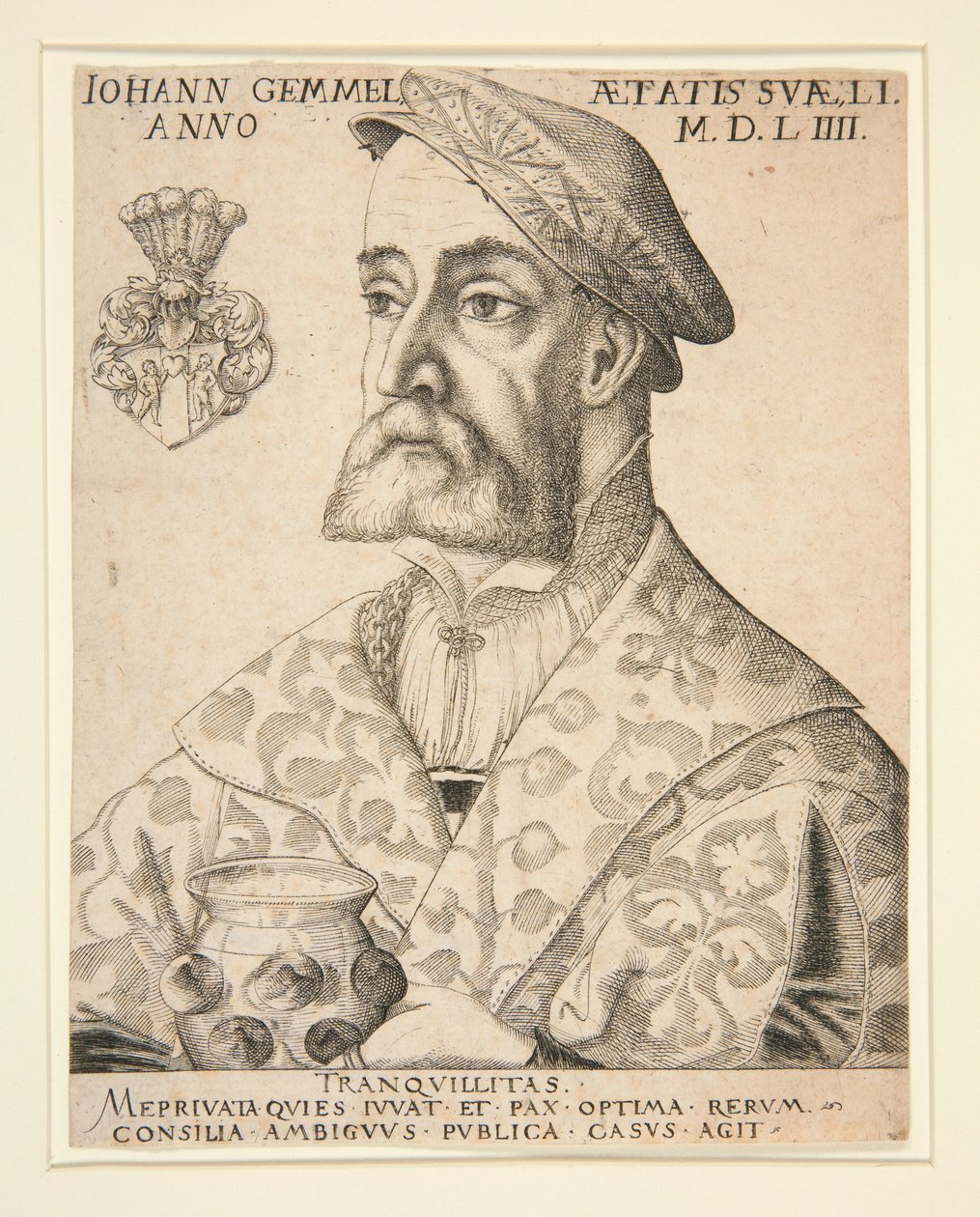 Portrait of Joannes Gemmel by Virgil Solis