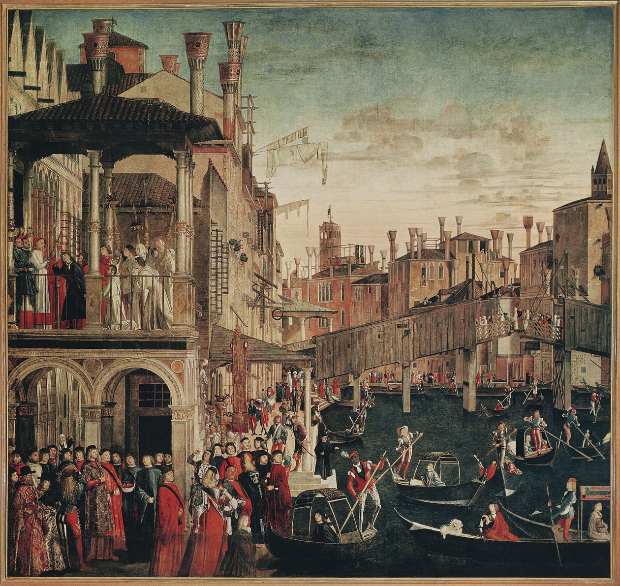 The Miracle of the Relic of the True Cross on the Rialto Bridge by Vittore Carpaccio