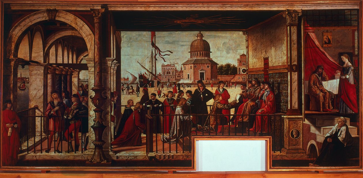 Arrival of English Ambassadors at Court of Brittany by Vittore Carpaccio