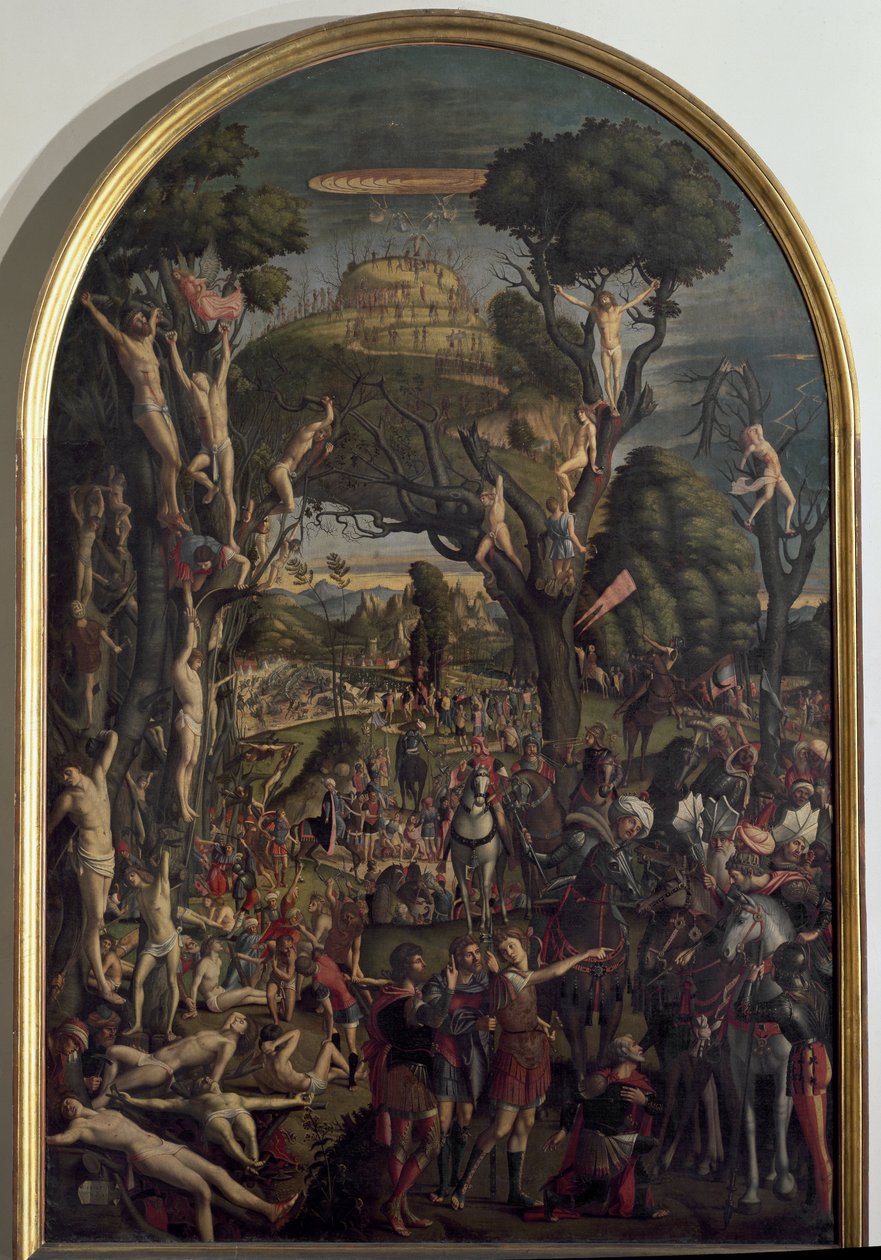 The Crucifixion of the Ten Thousand Martyrs on Mount Ararat by Vittore Carpaccio