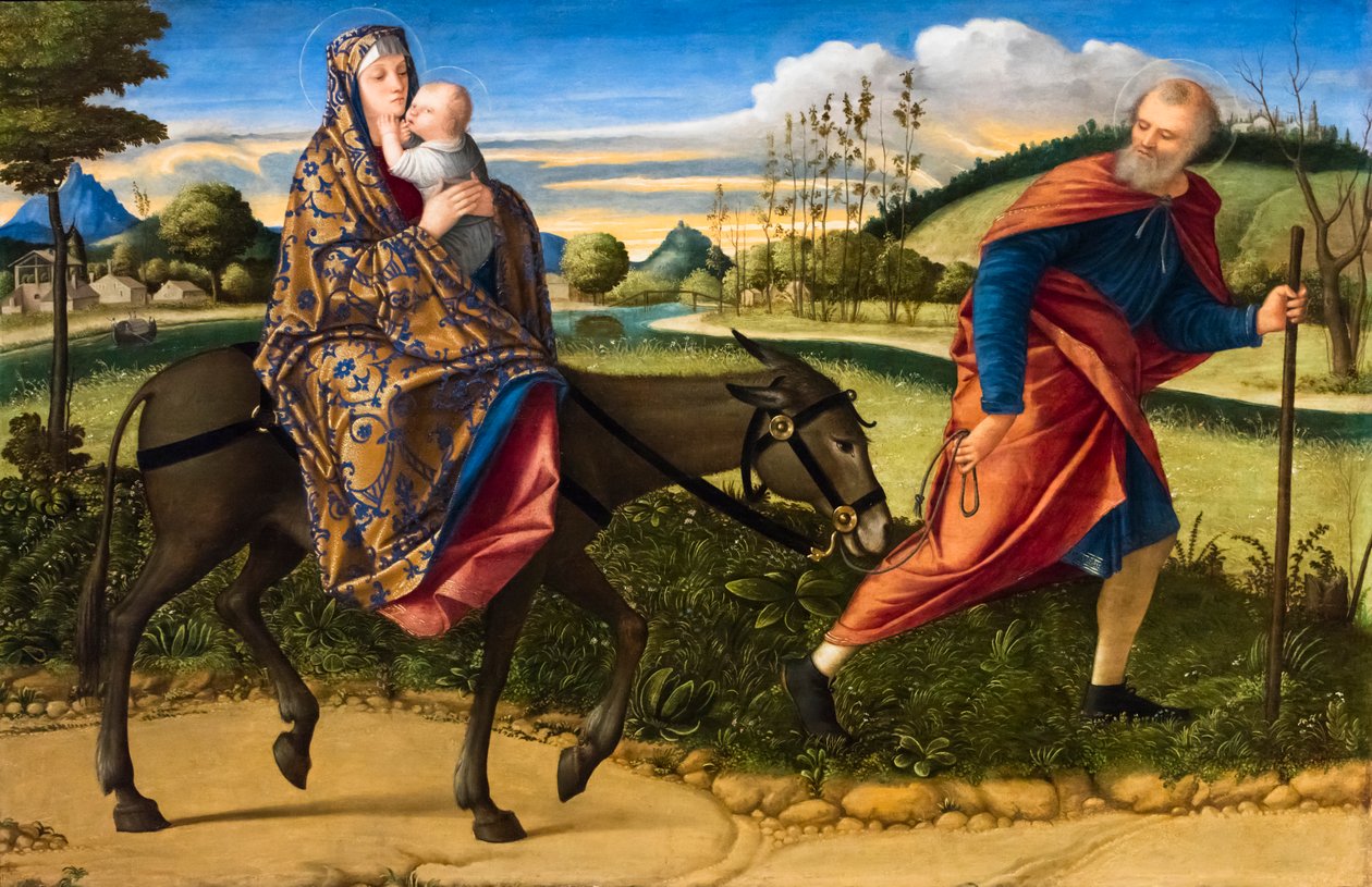 The Flight into Egypt, circa 1516-1518 by Vittore Carpaccio