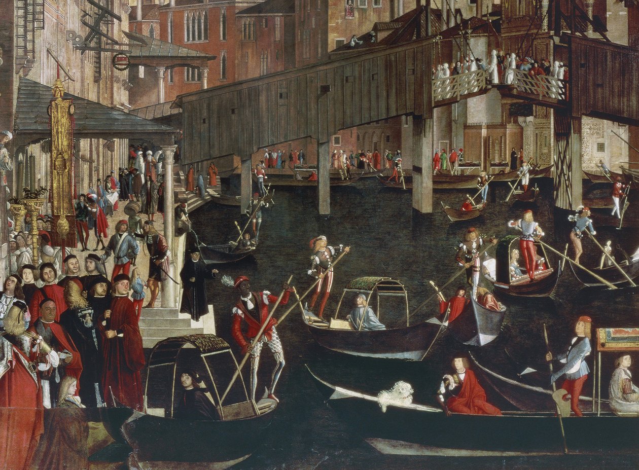 The Miracle of the Relic of the True Cross at the Rialto Bridge by Vittore Carpaccio