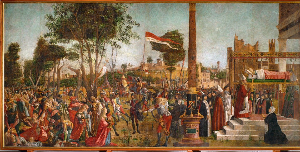 The Martyrdom of the Pilgrims and the Funeral of Saint Ursula by Vittore Carpaccio