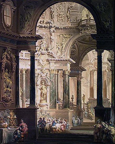 The Feast of Absalon, 1740 by Vittorio Maria Bigari