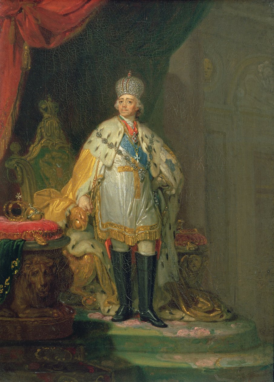 Portrait of Emperor Paul I (1754-1801) by Vladimir Lukich Borovikovsky