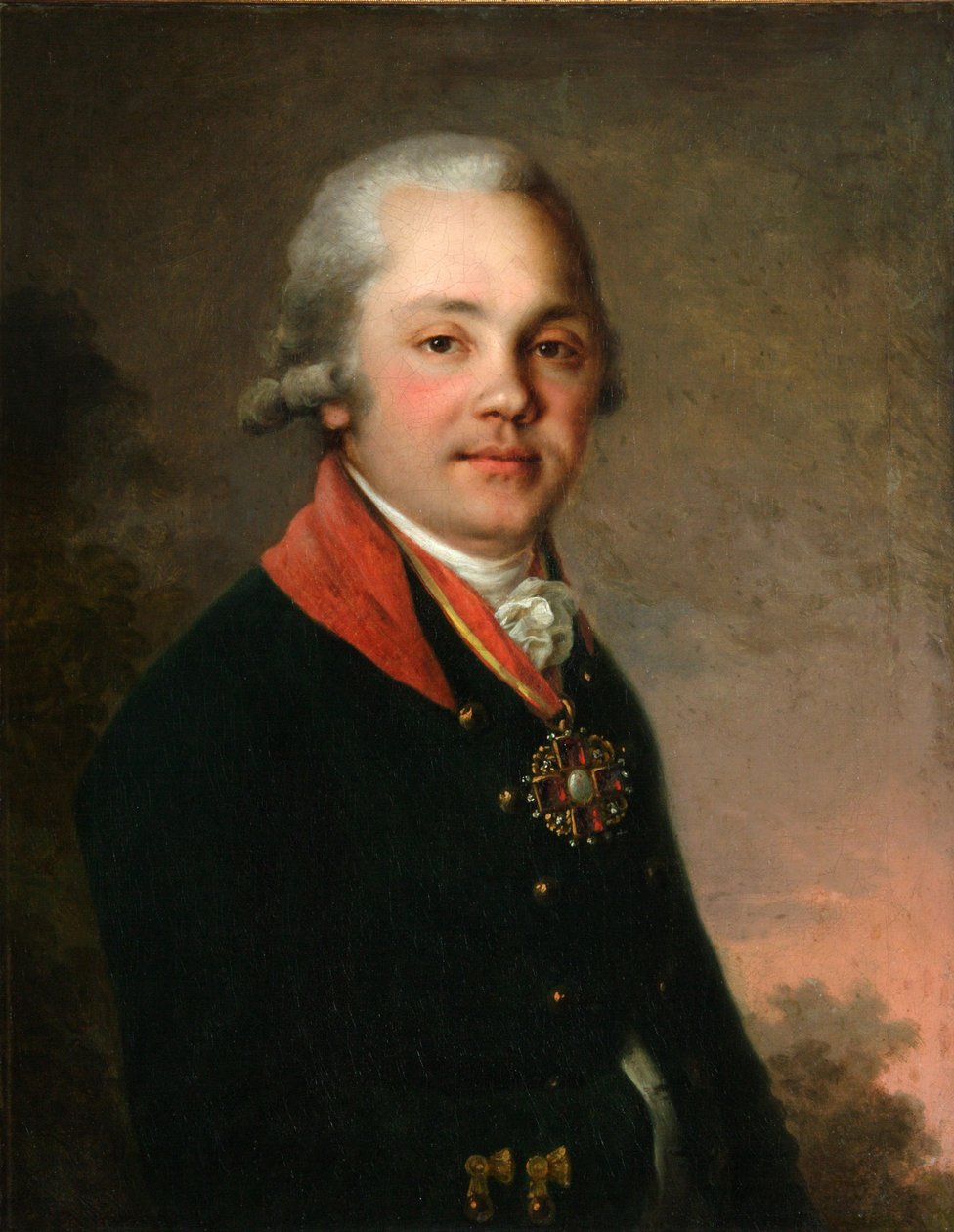 Portrait of Alexander Dmitriyevich Arsenyev by Vladimir Lukich Borovikovsky