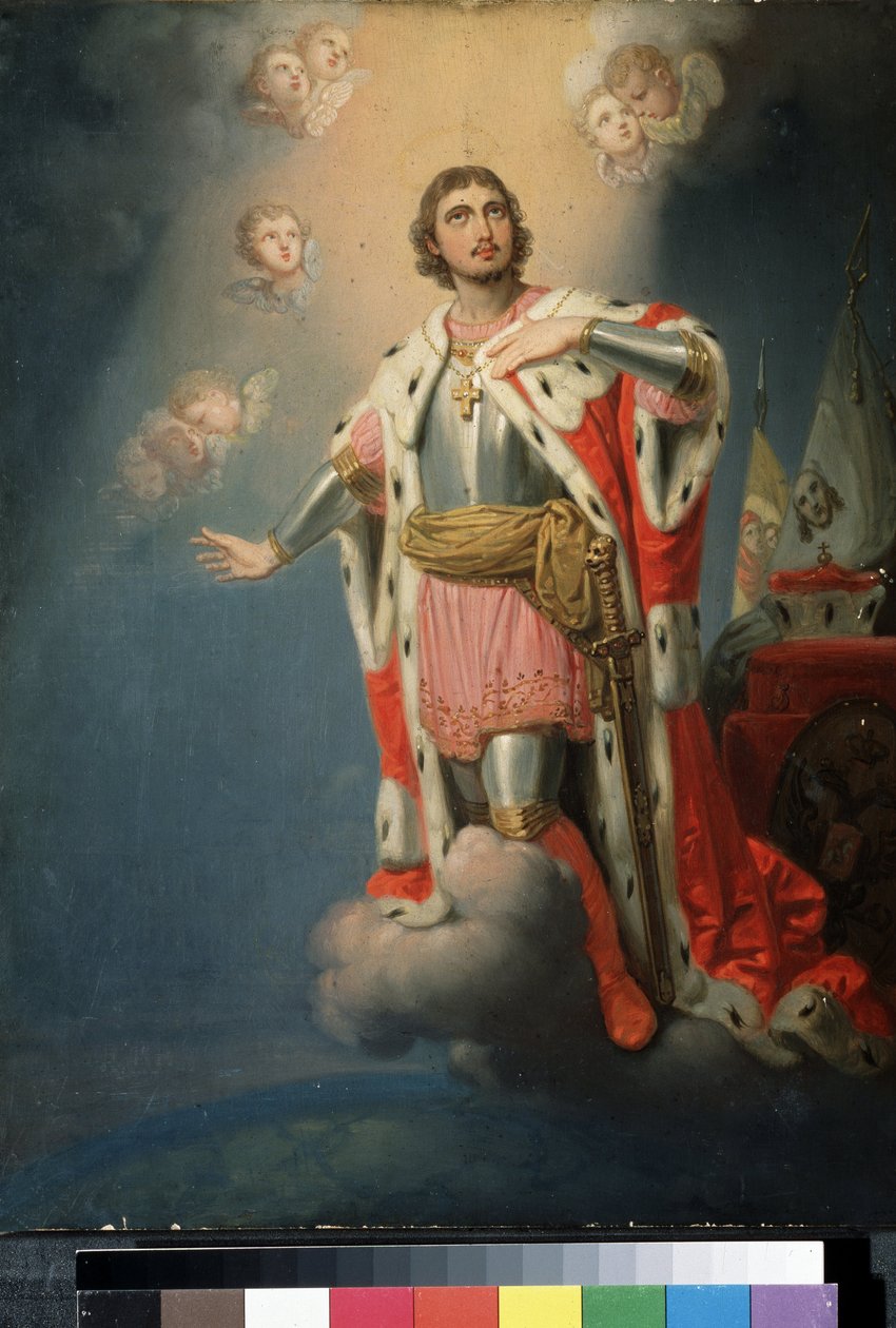 Representation of the Russian National Hero Alexander Nevsky by Vladimir Lukich Borovikovsky