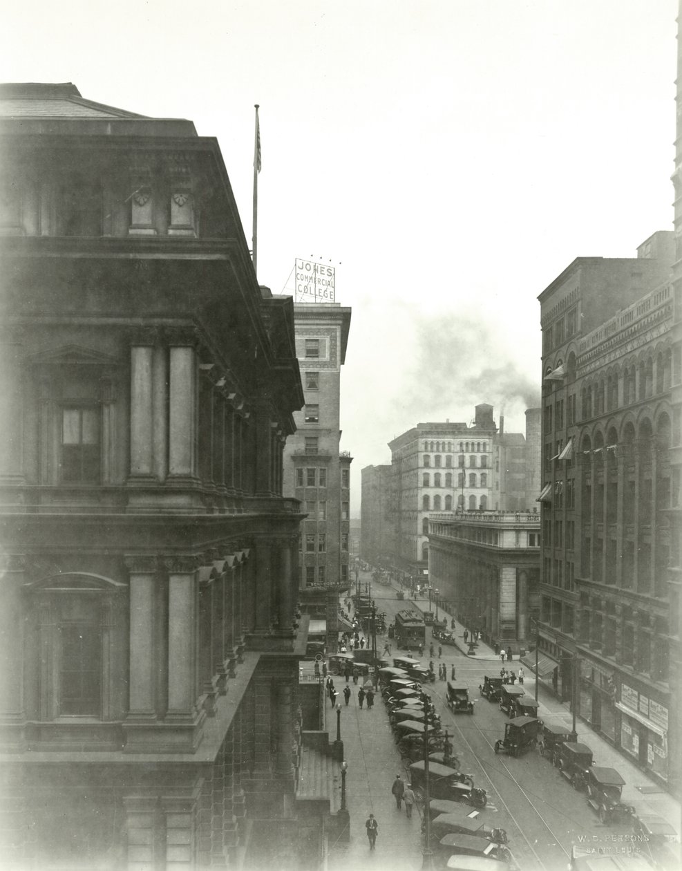 View Looking North up Eighth Street toward Locust Street by W.C. Persons