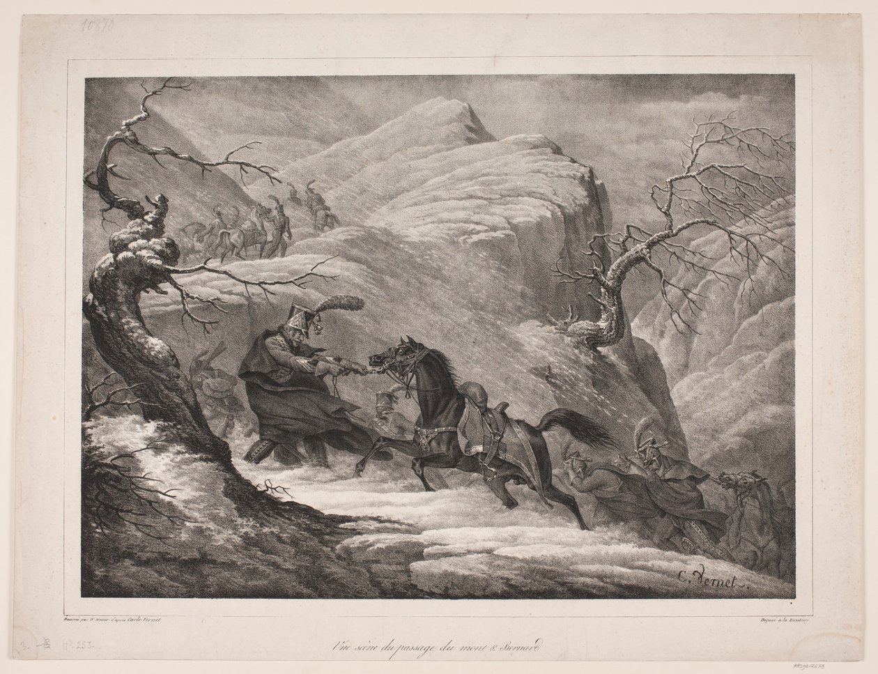 A Scene from the Passage of Mont St. Bernard by WIlhelm Heuer