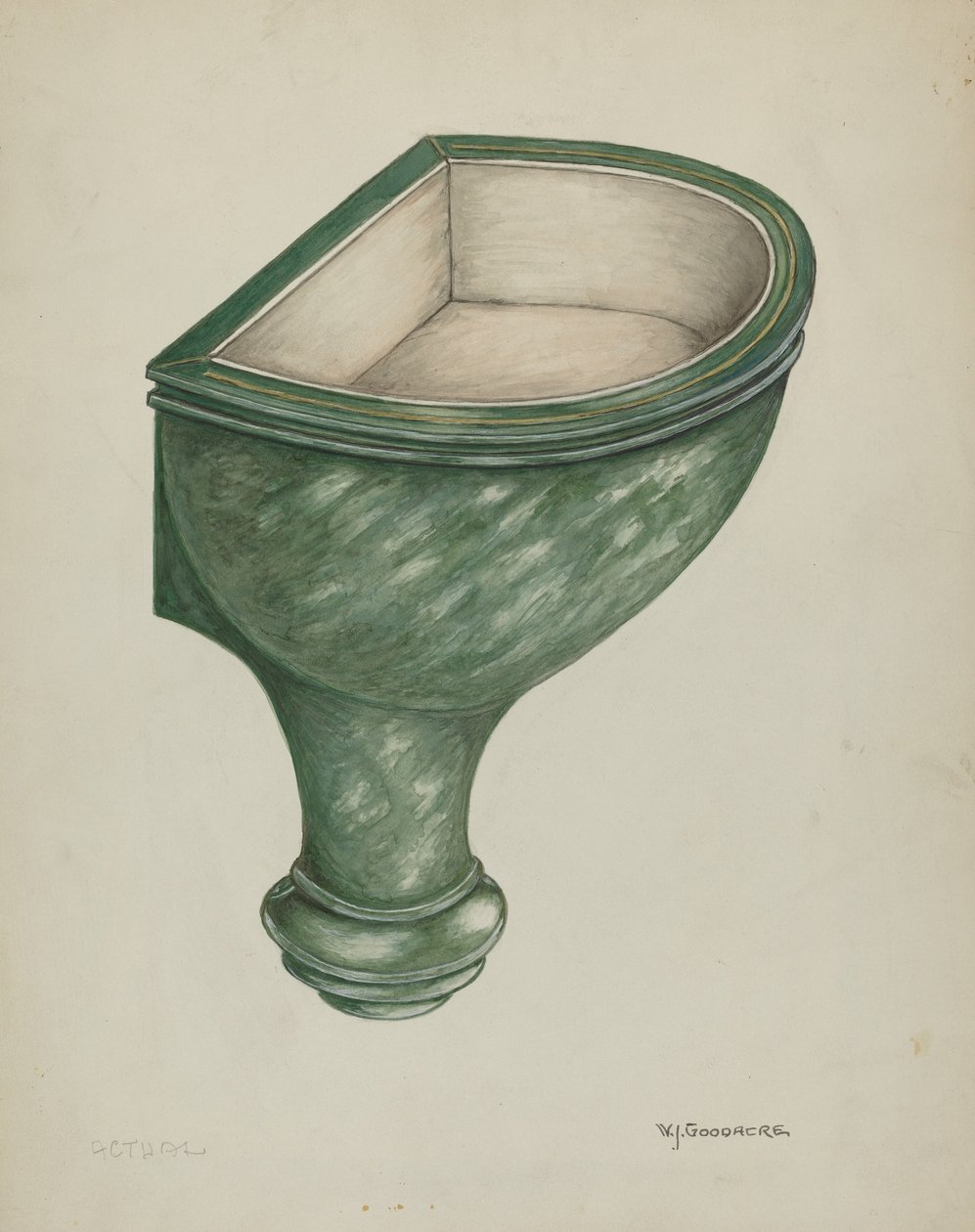 Holy Water Font, Santa Barbara by W.J. Goodacre