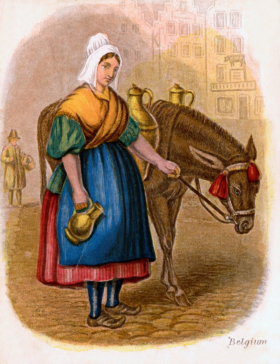 Belgian Milk-Woman by W. Dickes