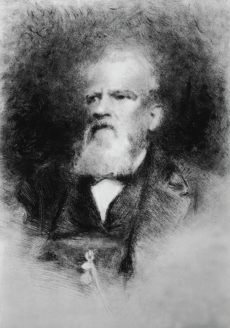 Portrait of Alberto Mazzucato, Italian composer by John Ward Dunsmore