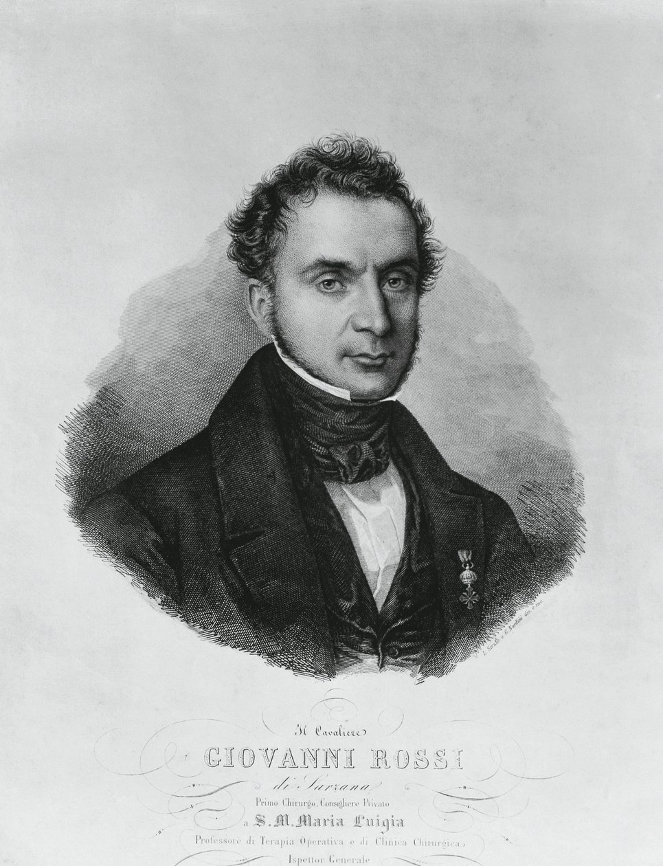 Portrait of Giovanni Rossi, Italian surgeon by John Ward Dunsmore