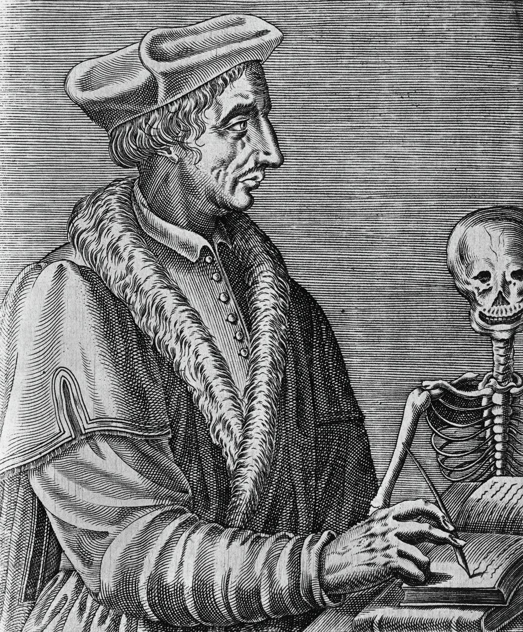 Portrait of Jean Francois Fernel, French physician, astronomer, and mathematician by John Ward Dunsmore