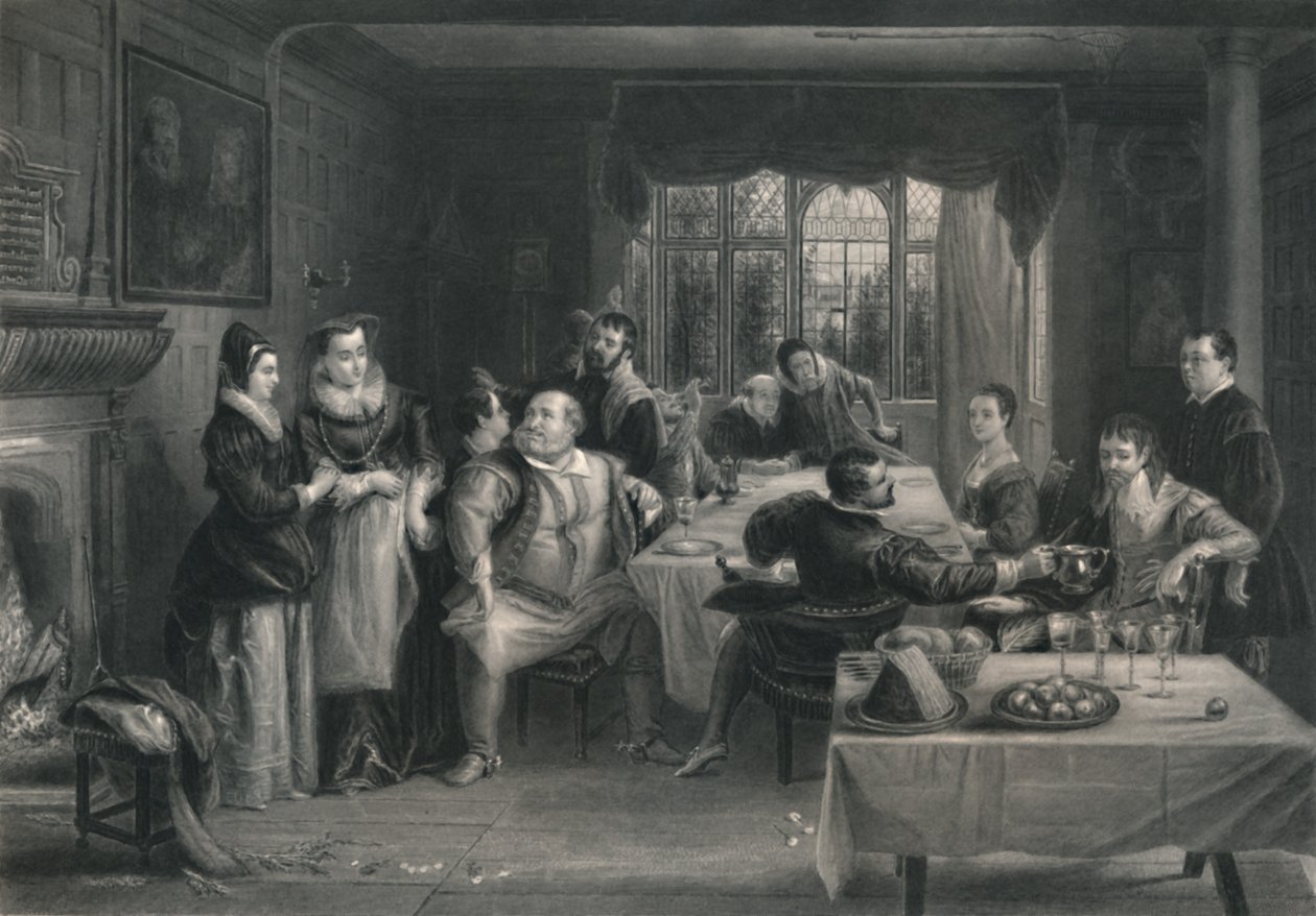 Falstaff and his Friends (The Merry Wives of Windsor, c1870) by W. Greatbatch