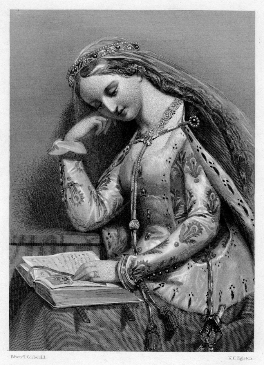 Elizabeth of York, Queen Consort of King Henry VII of England by W. H. Egleton