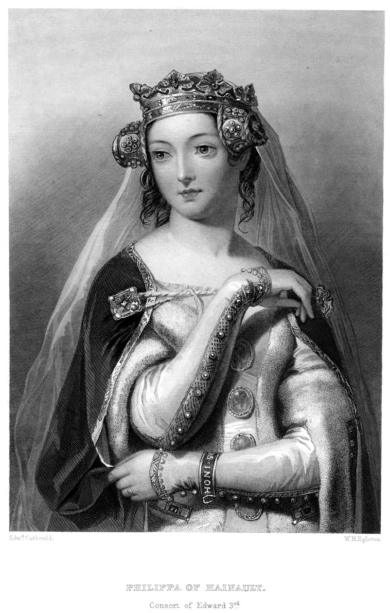 Philippa of Hainault, Queen consort of Edward III by W. H. Egleton