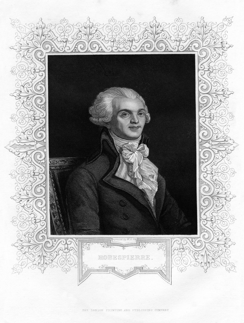 Maximilien Robespierre, one of the leaders of the French Revolution, 19th century by W H Moll