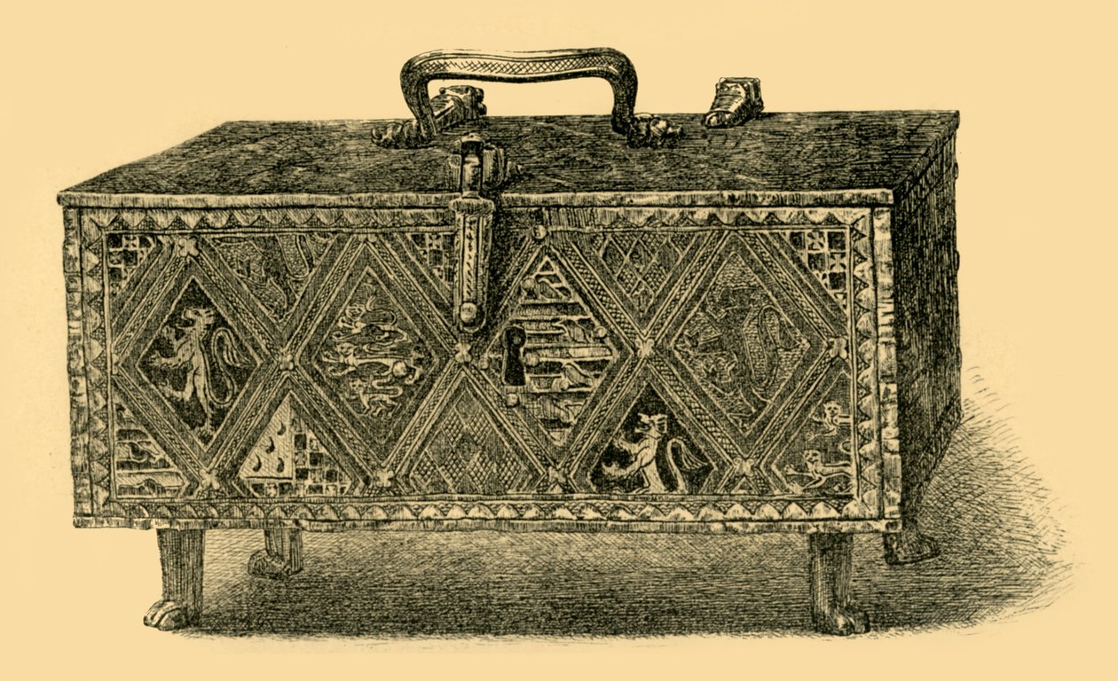 The Valence Casket, c1305-1312, 1881 by W. Harbutt