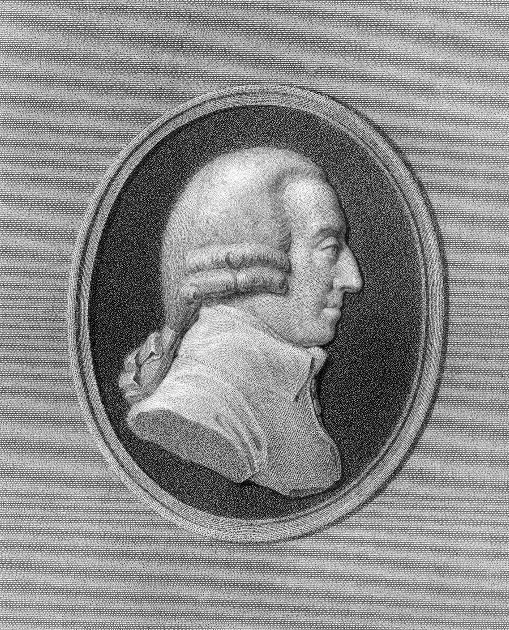 Adam Smith, 18th century Scottish philosopher and economist by W. Holl