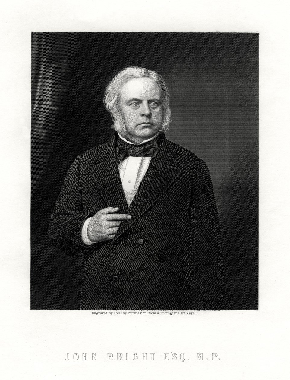 John Bright, British Radical and Liberal Statesman by W. Holl