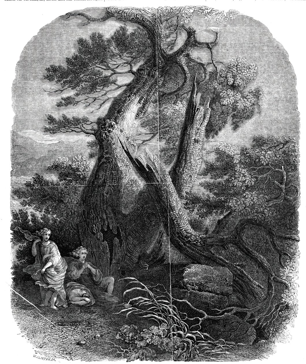 Specimen of wood-engraving, The Death of the Children of Niobe by W. J. Linton