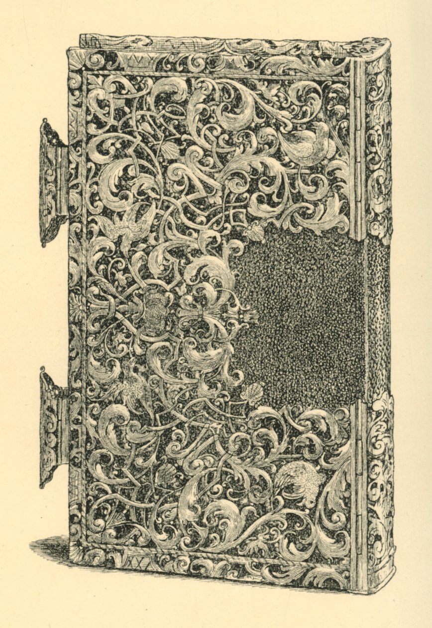 Silver gilt book cover, 1881 by W Jones