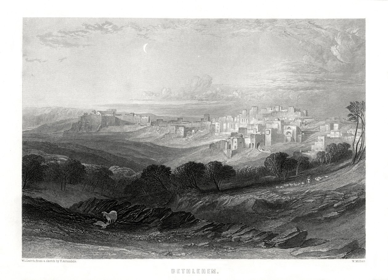 Bethlehem, Palestine, 19th century by W. Miller