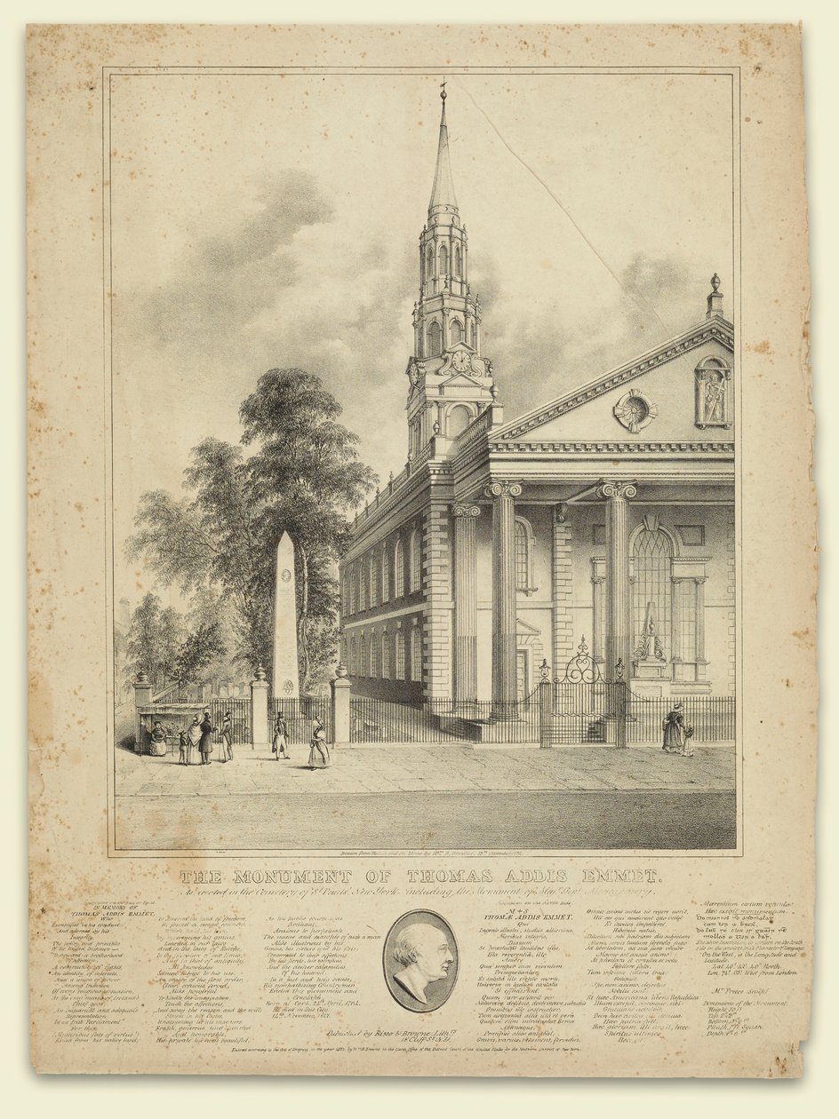 The Monument of Thomas Addis Emmet by W. R. Browne