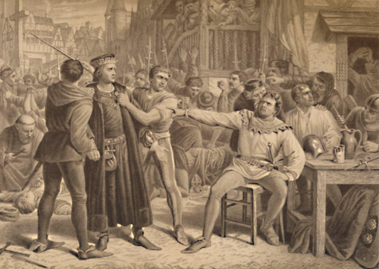 Lord Saye and Sele Brought Before Jack Cade, 1886
