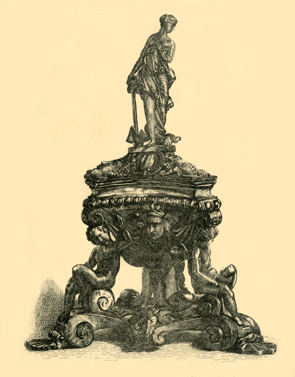 Bronze inkstand, mid-late 16th century, 1881 by W. W. McCarty