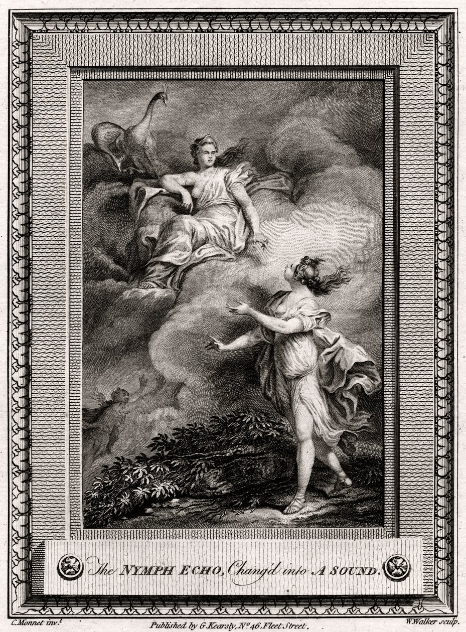 The Nymph Echo, Changed into a Sound, 1774 by W. Walker