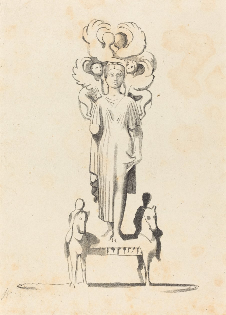 Bronze Figure of Minerva, Found in the Barrow of Achilles by W. Walton after John Flaxman