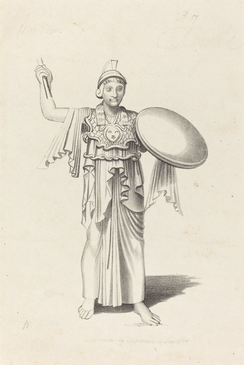 Minerva, From a Bronze by Daedalus by W. Walton after John Flaxman