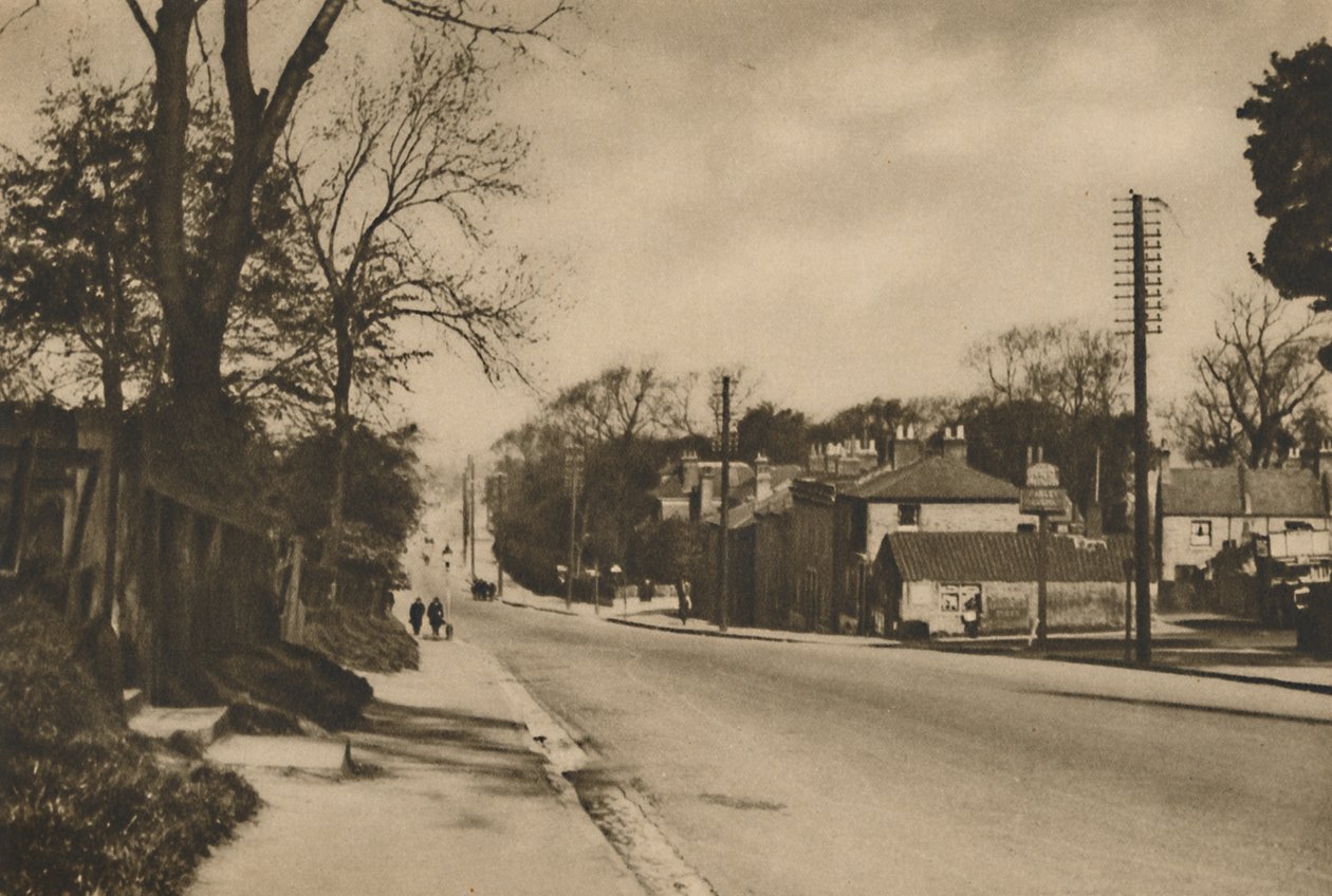 Where The Roman Road To Dover Crosses Shooters Hill Beyond Blackheath, c1935 by W. Whiffin