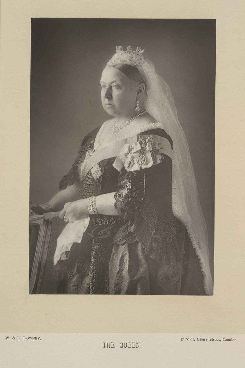 Queen Victoria. Queen of the United Kingdom of Great Britain and Ireland, and Empress of India. Portrait. by W. and D. Downey