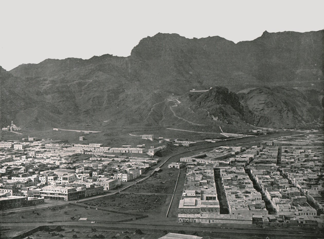 General View Showing the Camel Market, Aden by W and S Ltd