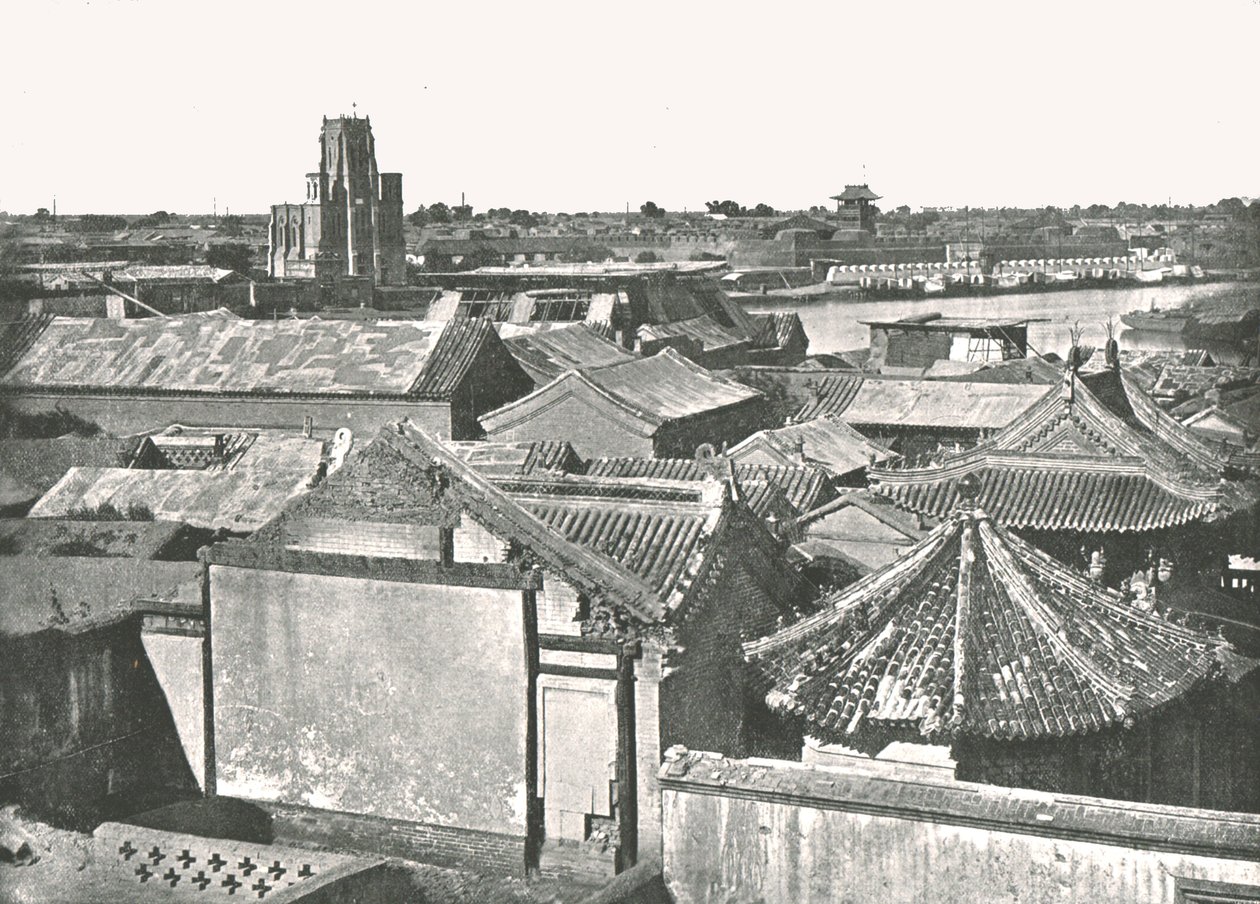 General View Showing the Ruins of the Cathedral, Tien-Tsin, China by W and S Ltd
