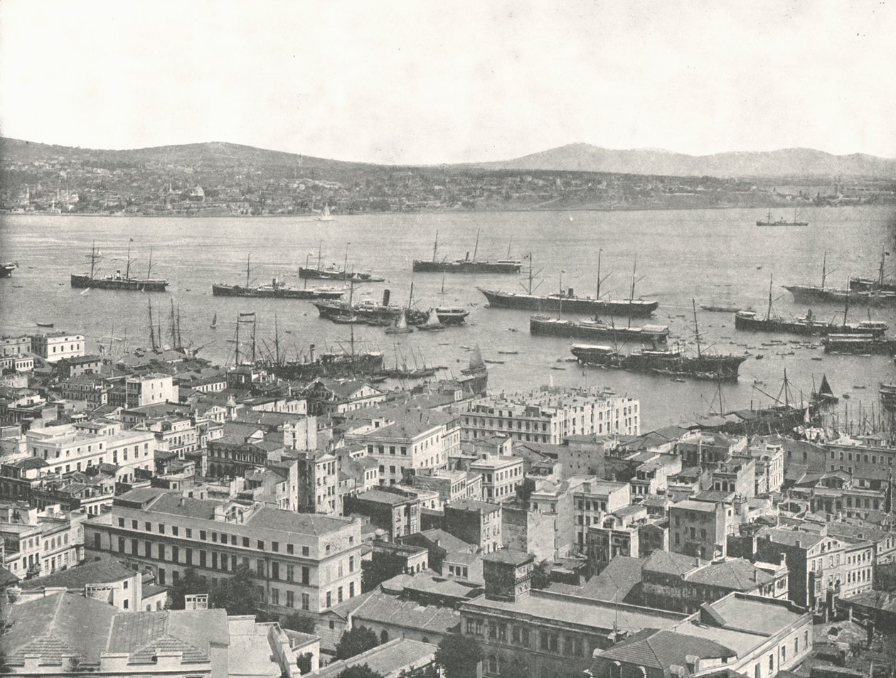 The Bosphorus looking towards Scutari, Constantinople, Ottoman Empire, 1895 by W and S Ltd