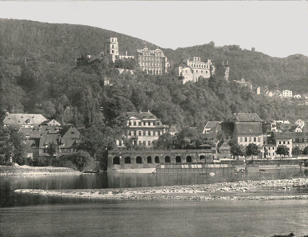 The Castle, Heidelberg, Germany, 1895 by W and S Ltd